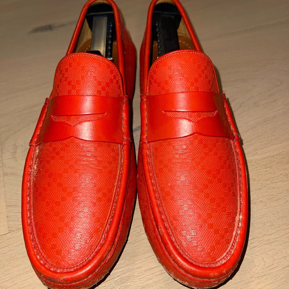 Orange Leather Gucci Driver